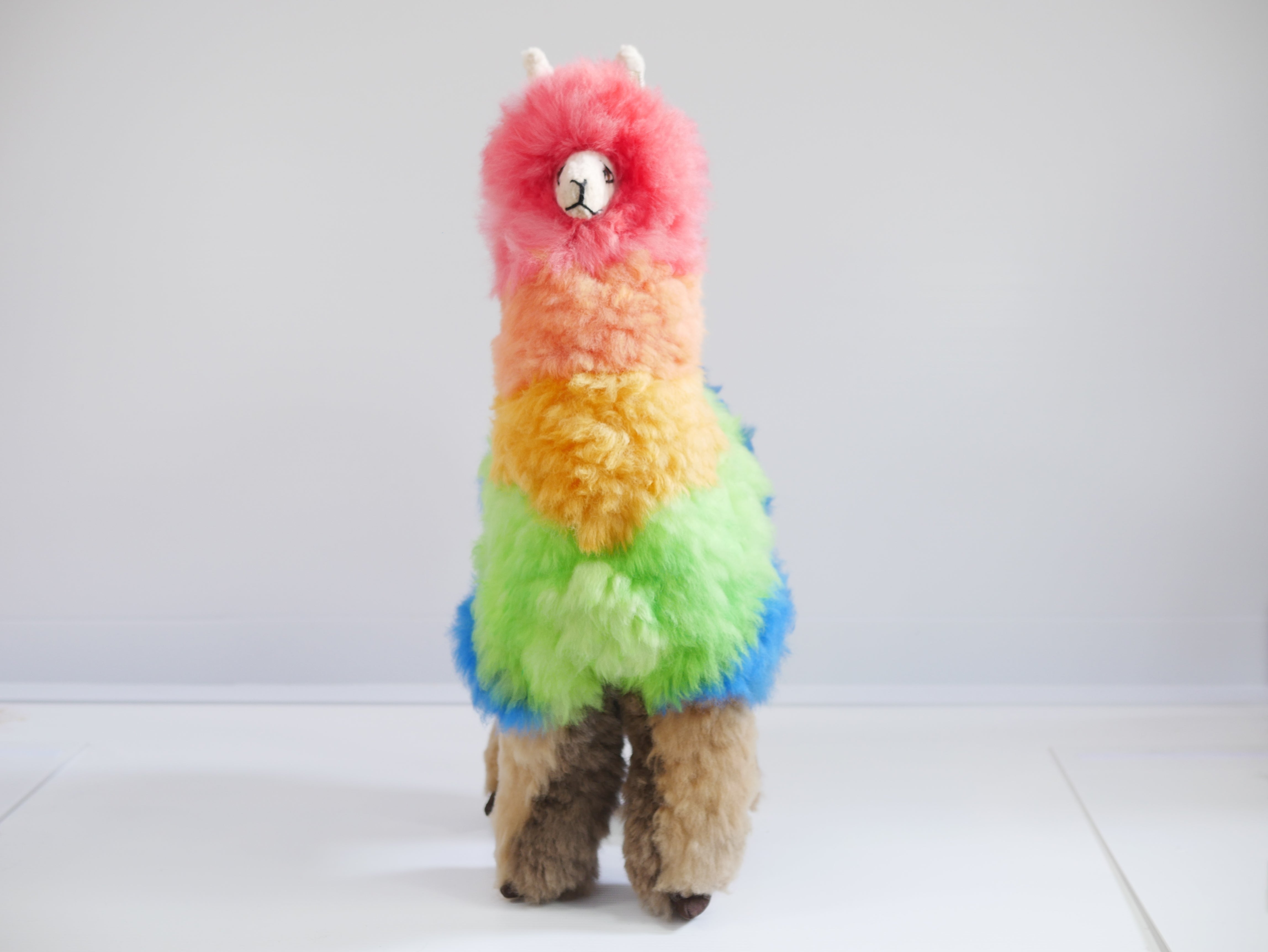 Rainbow Alpaca Fur Toy