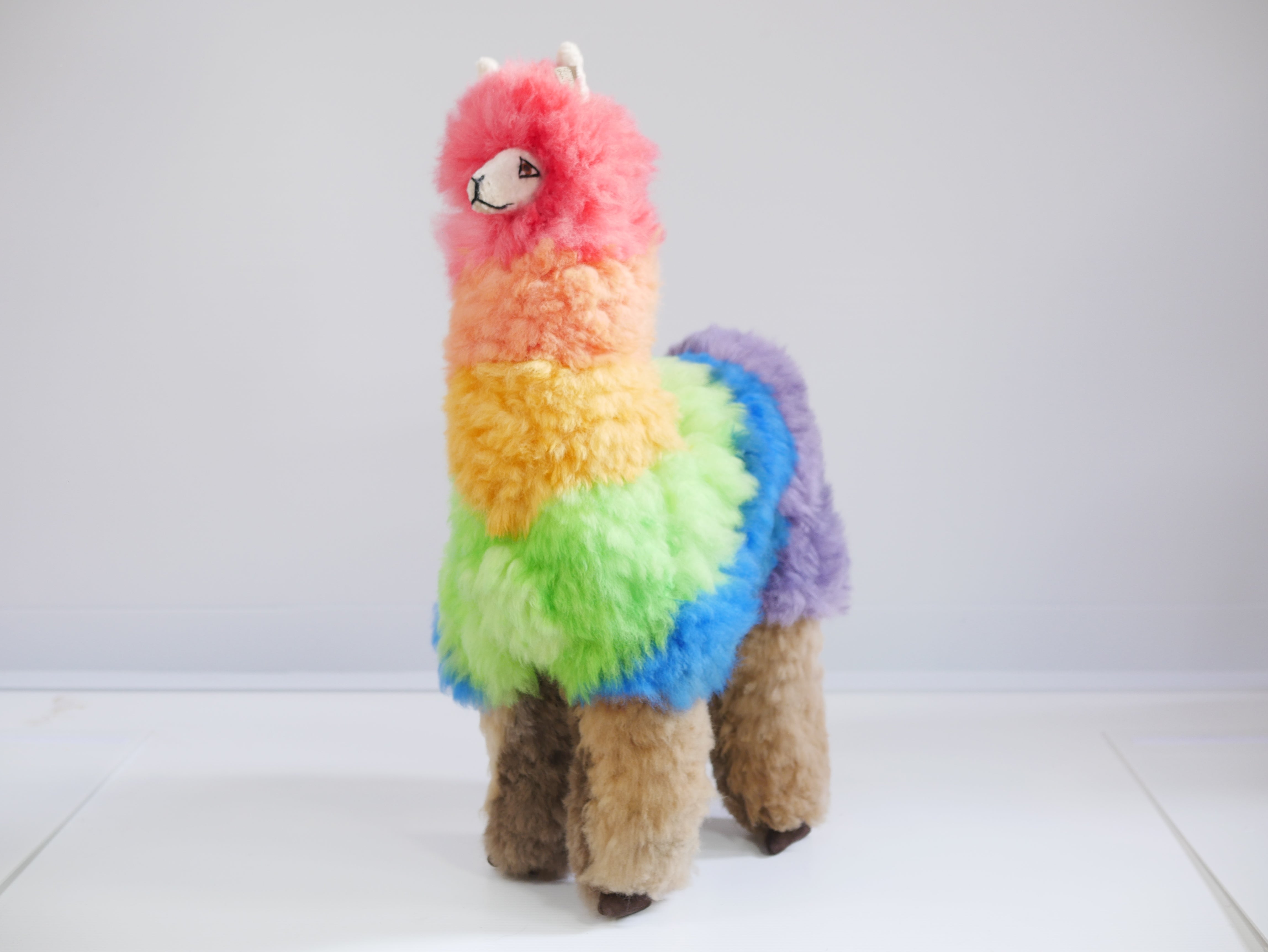 Rainbow Alpaca Fur Toy