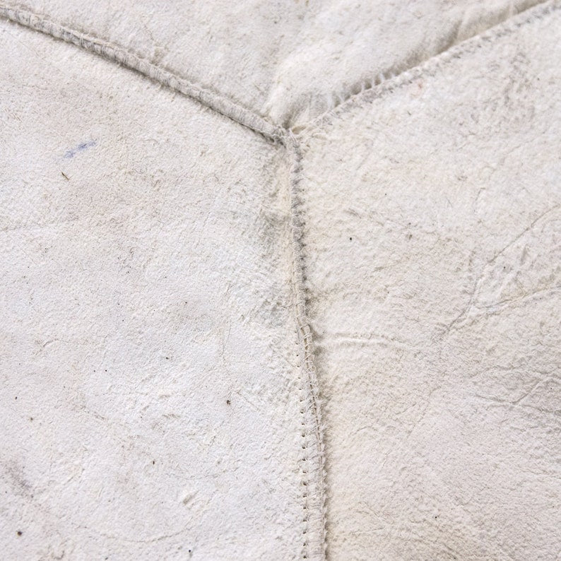 190cm x 150cm White Alpaca Fur Rug, 'Softness of Morning', Decor, Home
