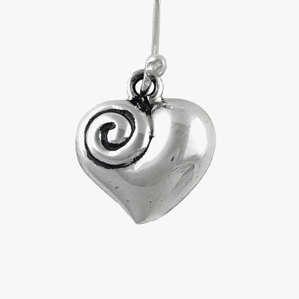 Silver Earrings - The Spiral of Love