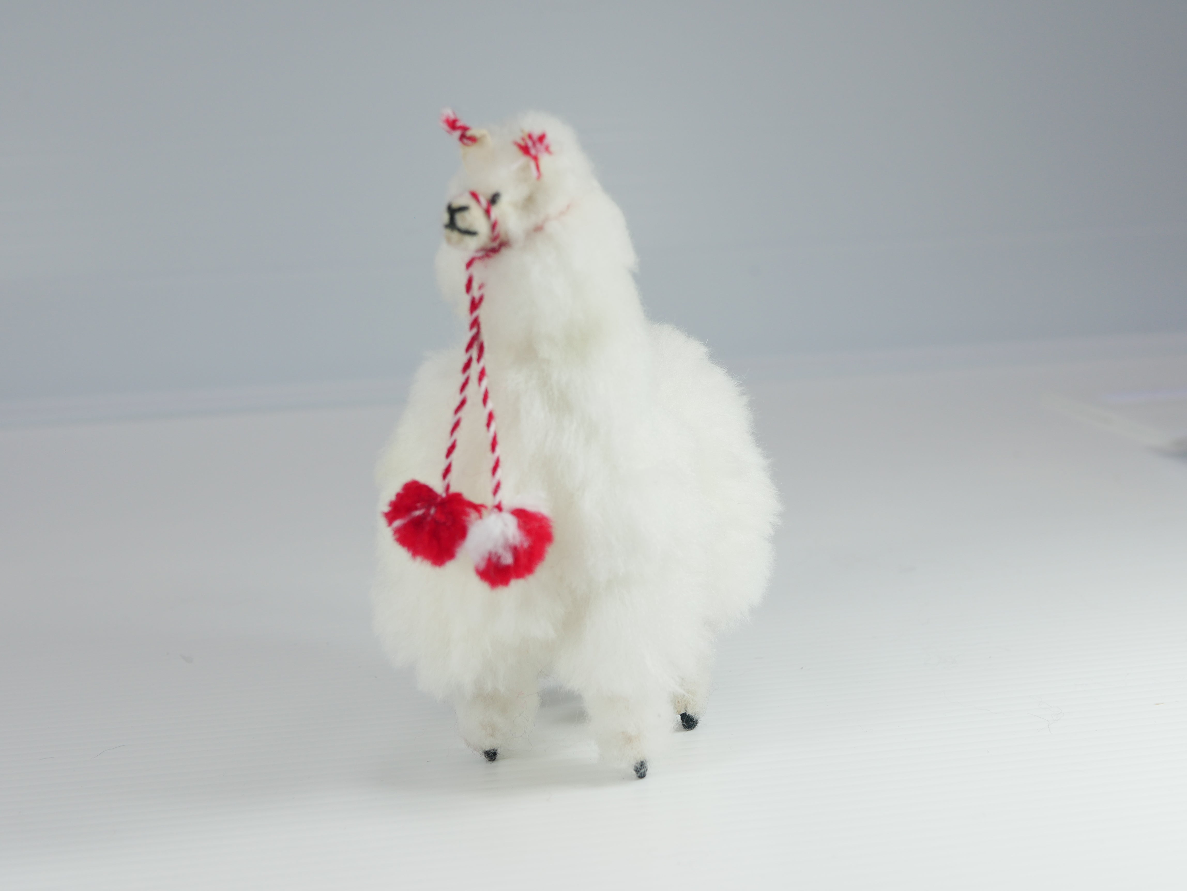 Mini Alpaca Fur Toy Alpaca Christmas