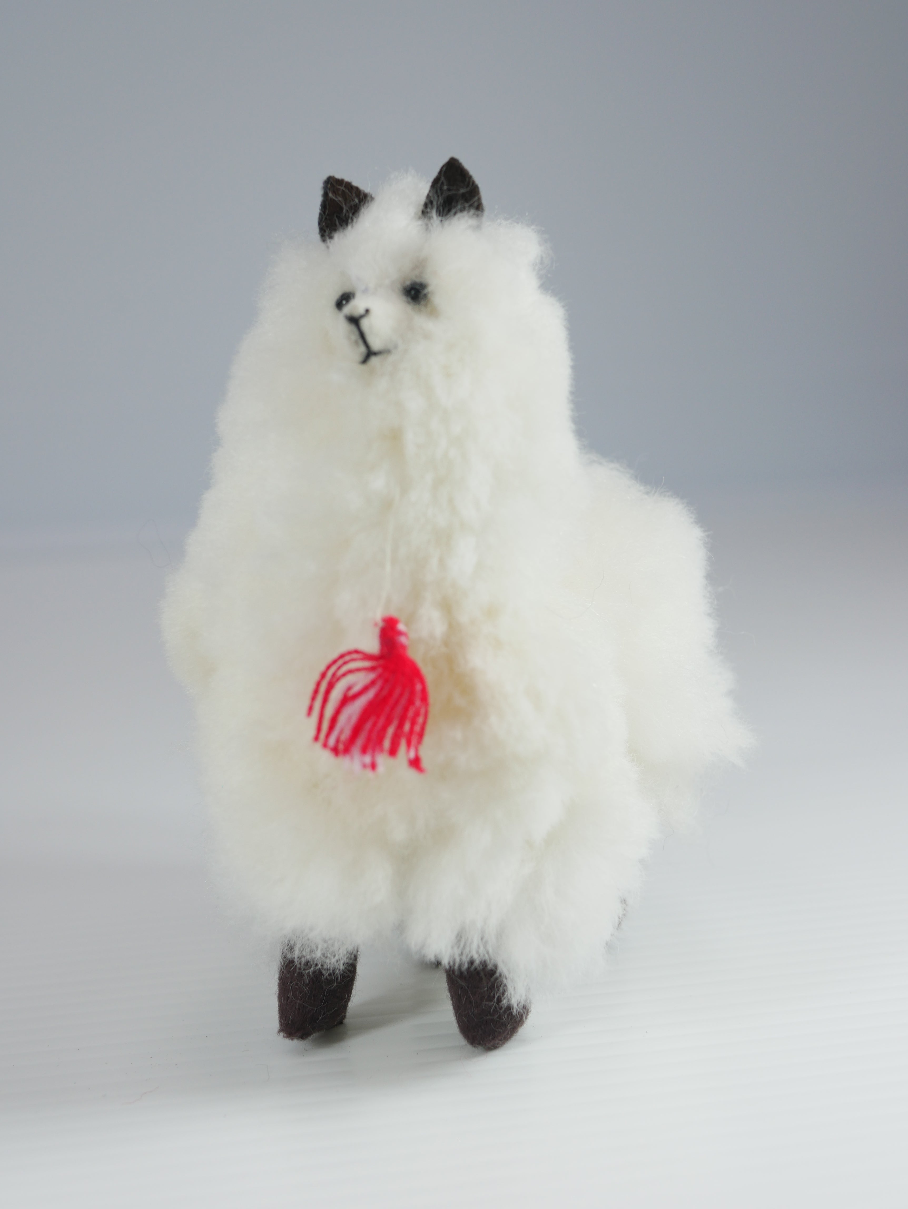 Mini Alpaca Fur Toy Alpaca Christmas