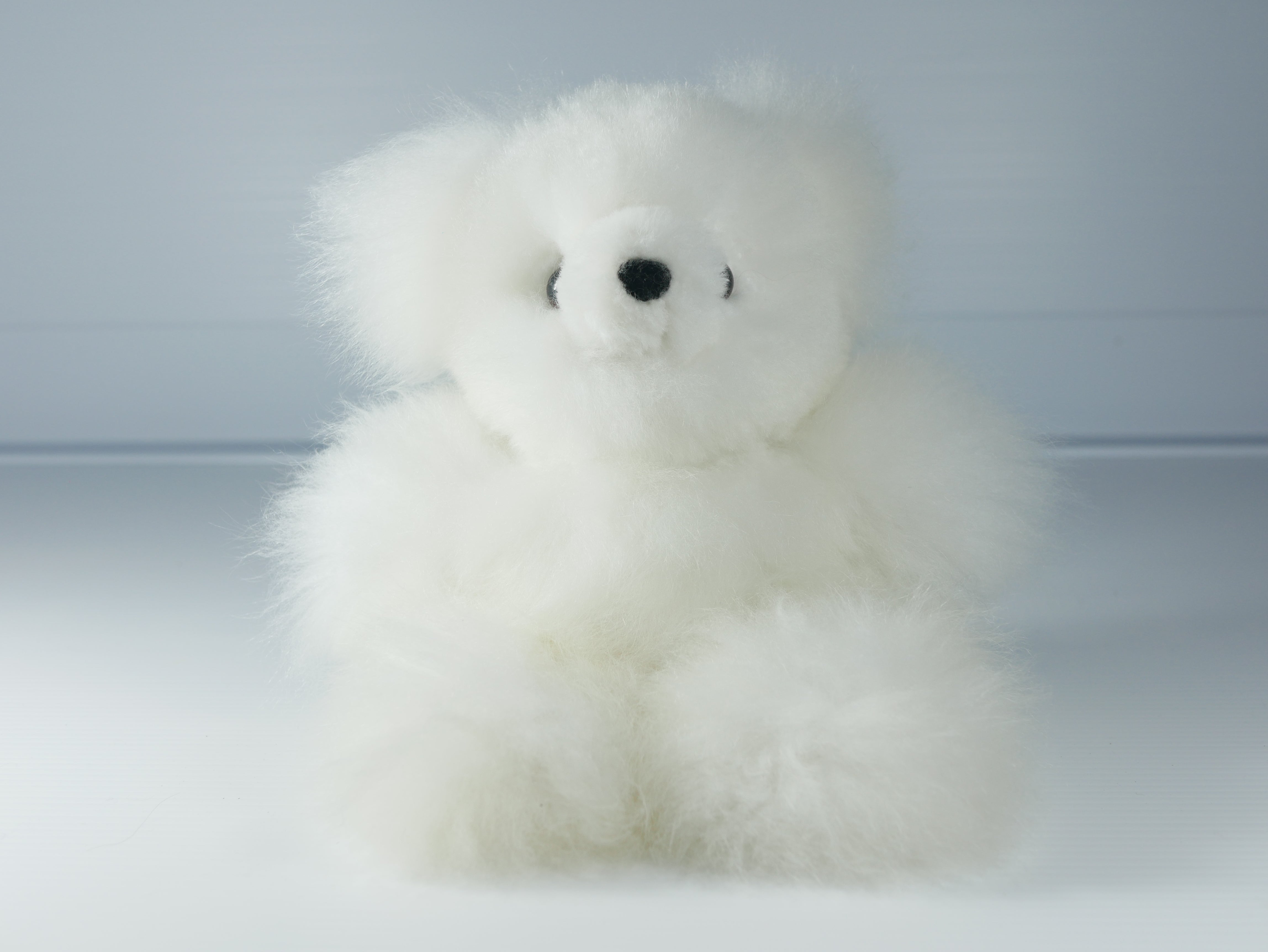 Alpaca Fur Toy Bear, 'Hug of love'