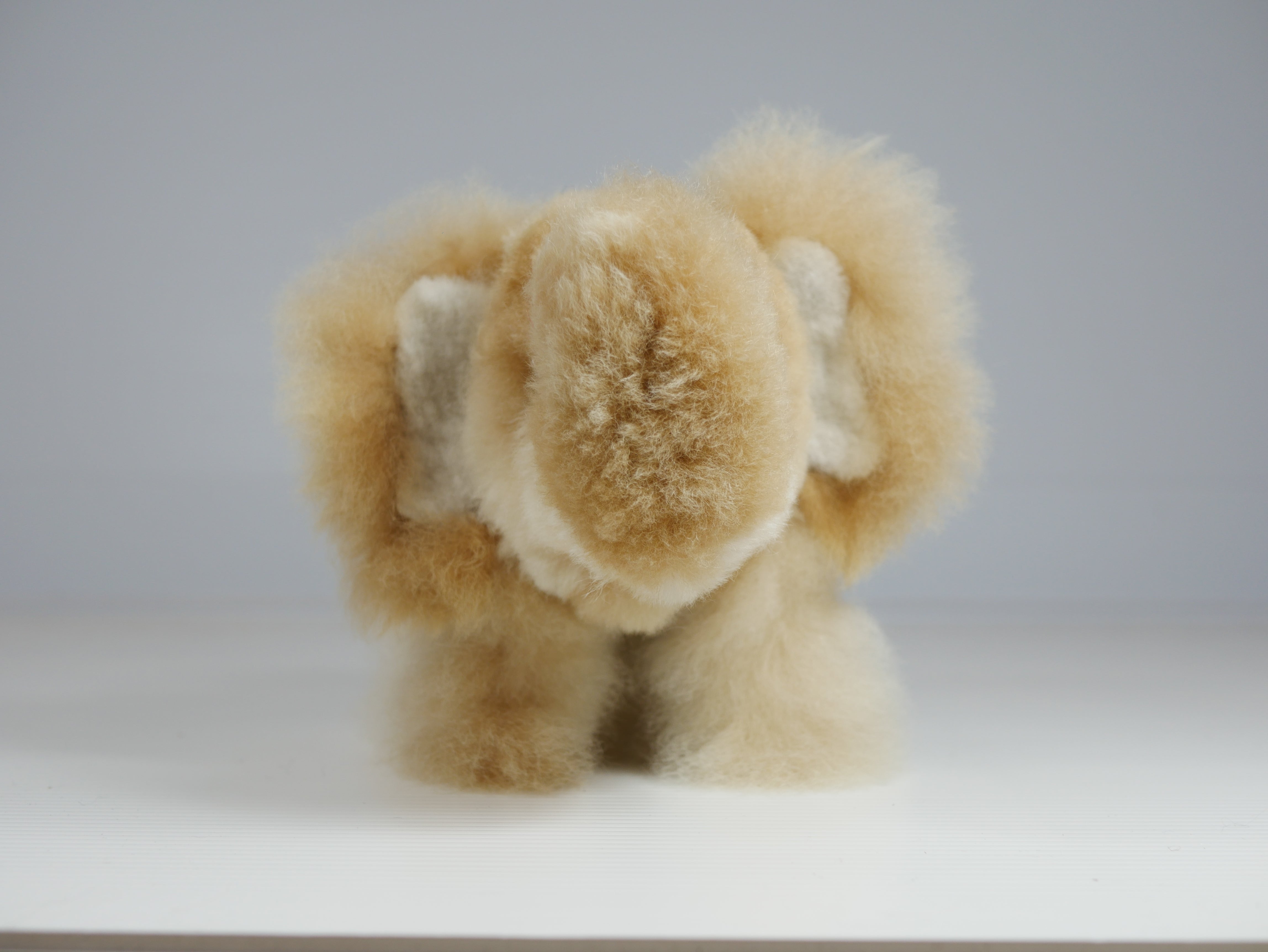 Alpaca Fur Toy Elephant