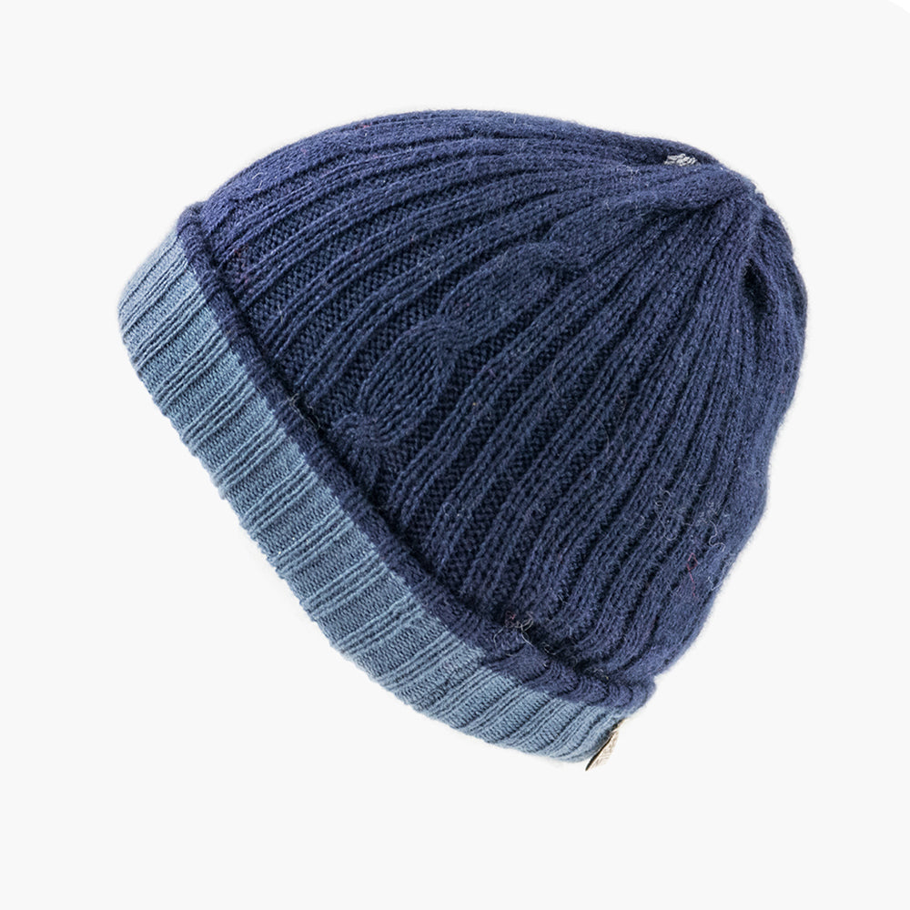 Unisex Alpaca Reversible Hat, 'Inca Winter'
