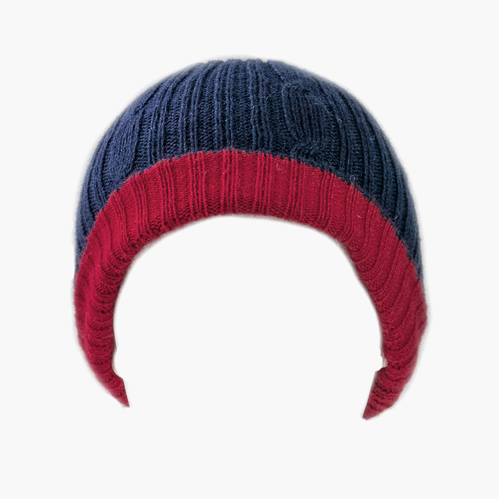 Unisex Alpaca Reversible Hat, 'Inca Winter'