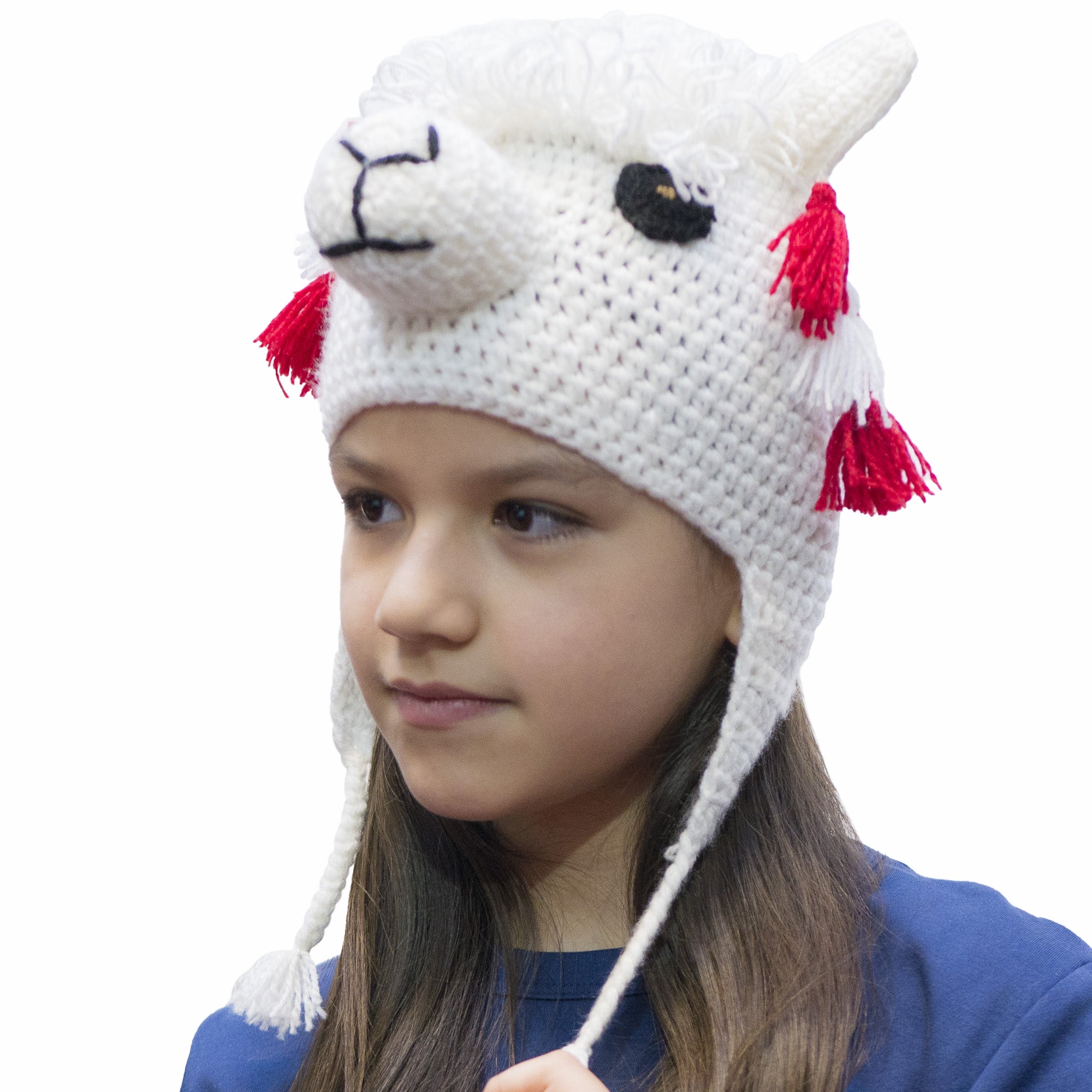 Hand Knitted Children's Alpaca Winter Wool Hat