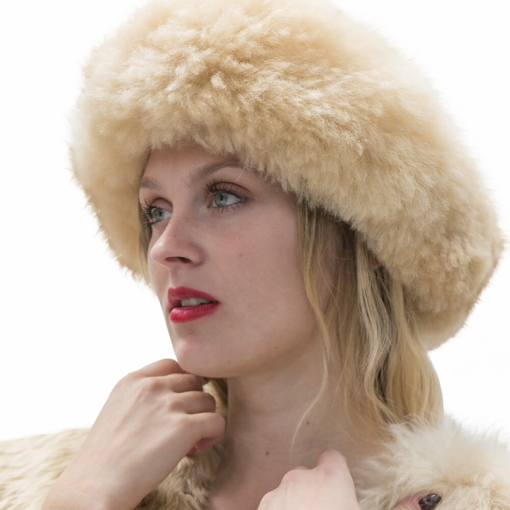 Alpaca Fur Hat , 'Elegance'