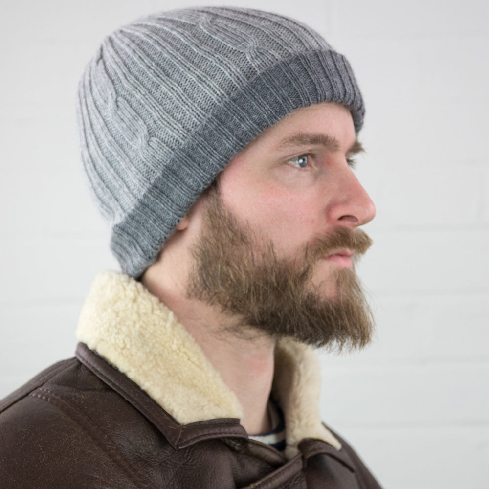Unisex Alpaca Reversible Hat, 'Inca Winter'