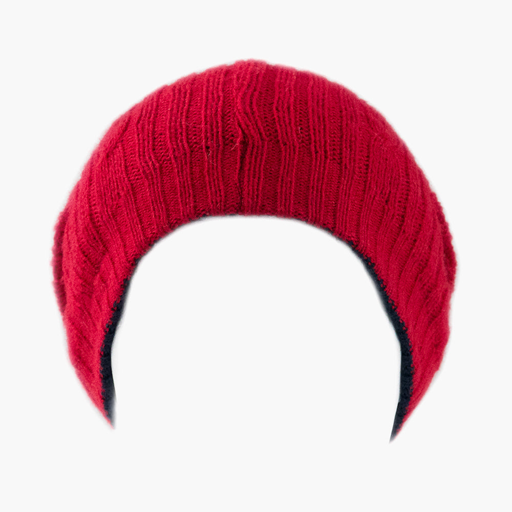 Unisex Alpaca Reversible Hat, 'Inca Winter'