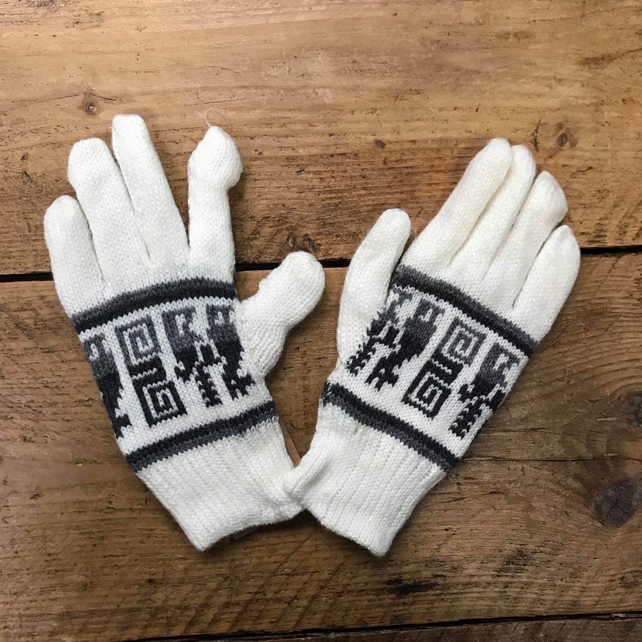 Alpaca Blend Knit Gloves