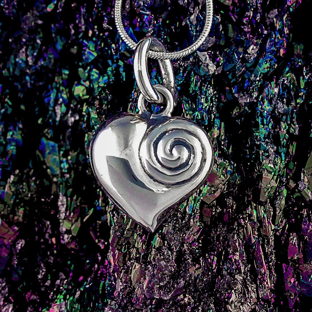 Silver Pendant - The Spiral of Love