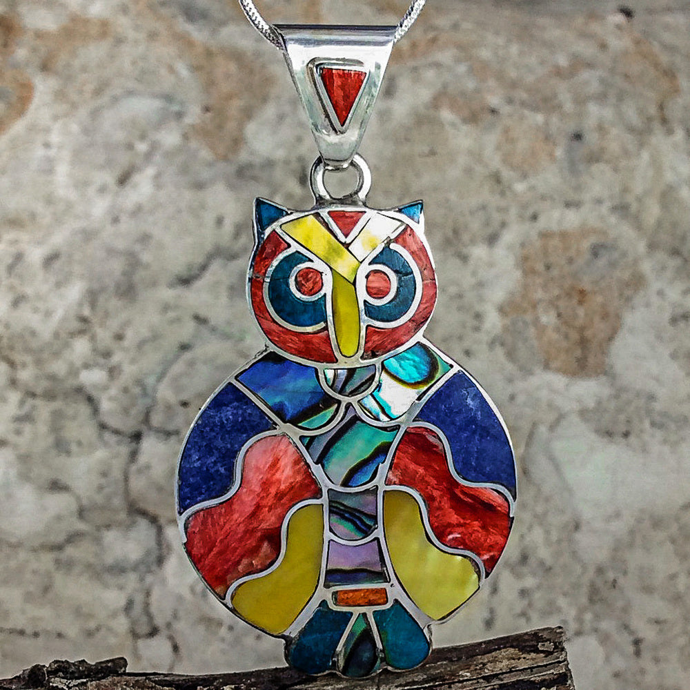 Silver Pendant - Wise Owl