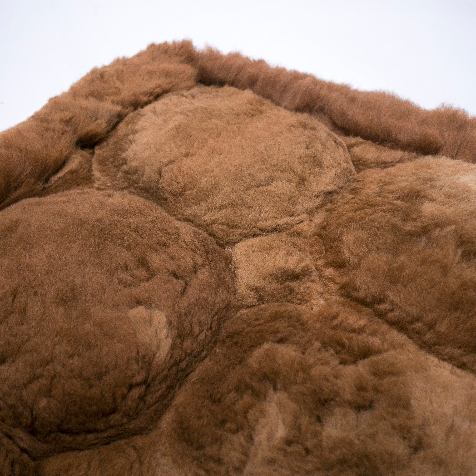 70cm x 45cm Dark Brown Alpaca Fur Rug, 'Comfort'