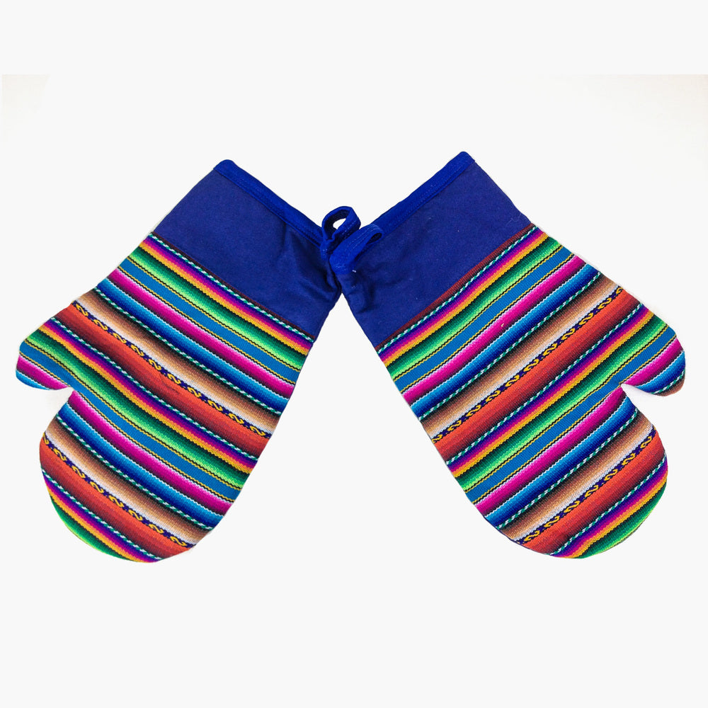 Oven Gloves, 'Rainbow Colours'