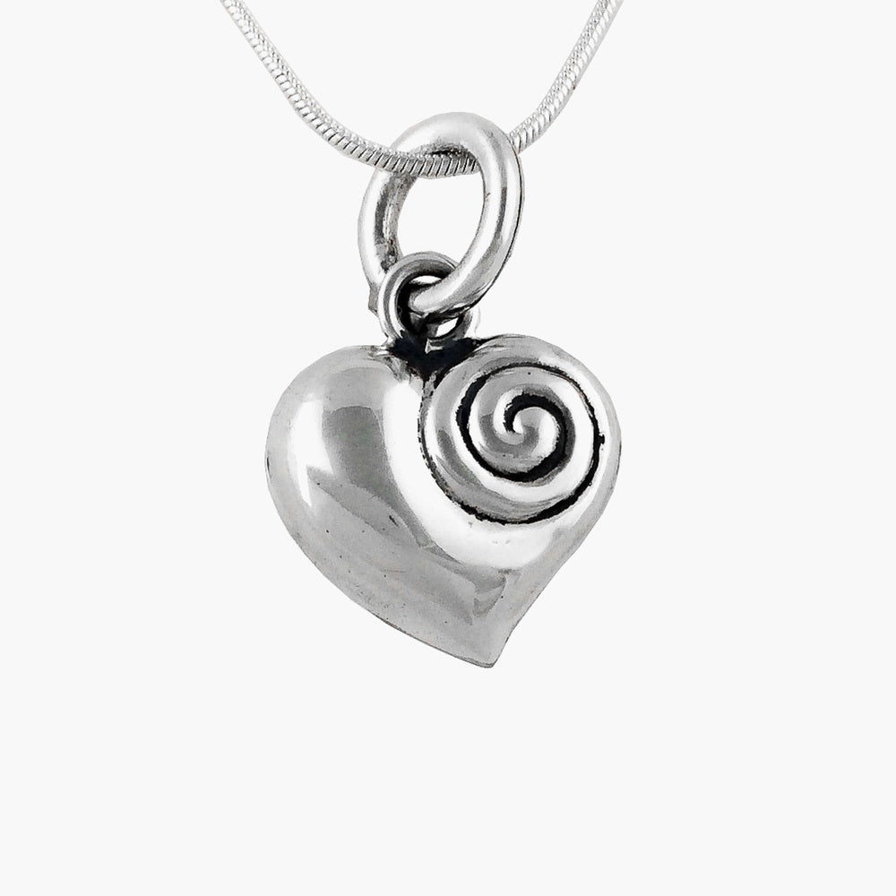 Silver Pendant - The Spiral of Love